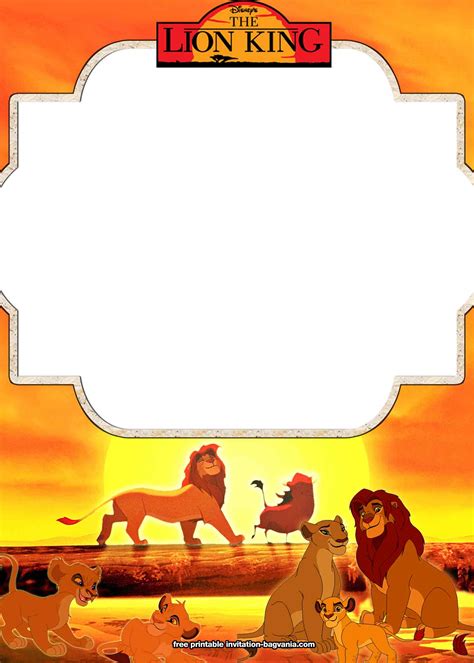 Free Lion King Party Printables